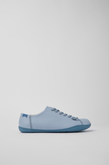 Camper De Design Peublaue Lederschuhe Für Damen