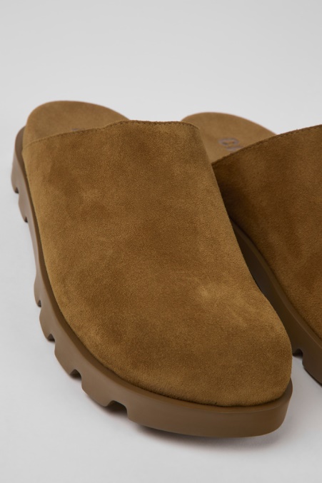 Camper De Design Brutus Sandale Braune Lederclogs Für Damen