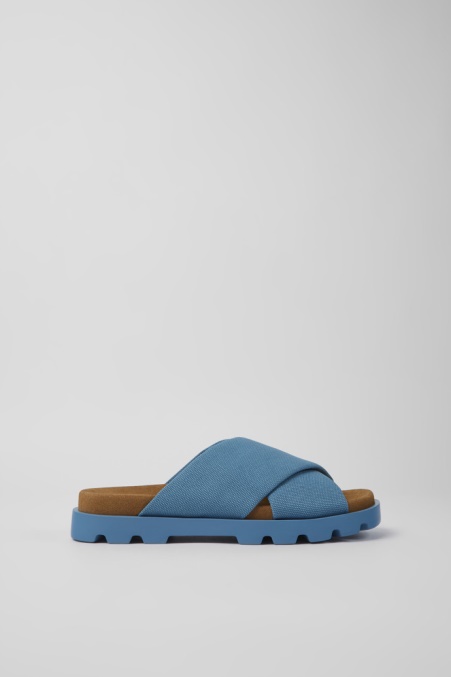 Brutus Sandale Blau Sandalen Aus Recycelter Baumwolle Für Damen Camper De Neu Eingetroffen