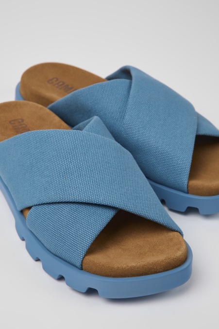 Brutus Sandale Blau Sandalen Aus Recycelter Baumwolle Für Damen Camper De Neu Eingetroffen