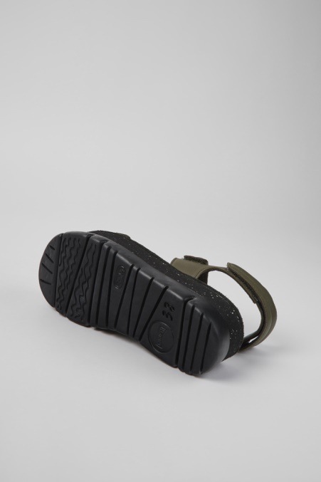 Camper De Oruga Up Grüne Ledersandalen Für Damen Neu Eingetroffen