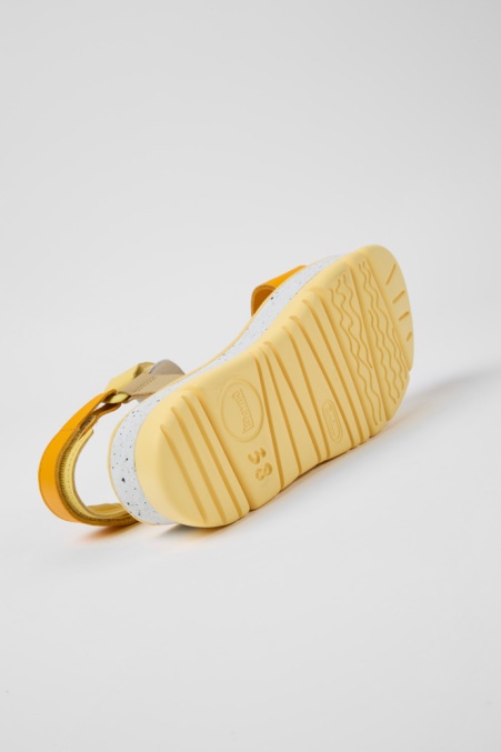 Exklusive Camper De Oruga Up Mehrfarbige Ledersandalen Für Damen