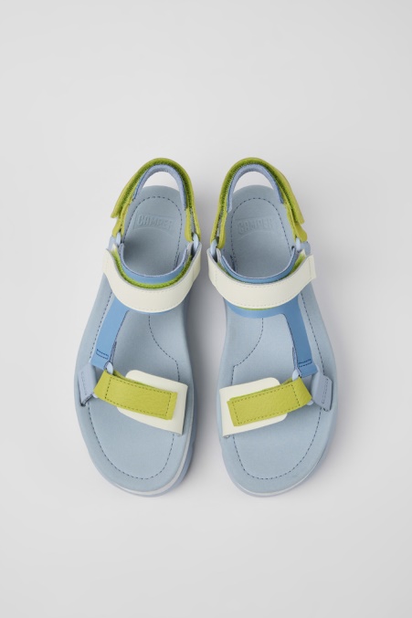 Camper De Design Oruga Up Mehrfarbige Ledersandalen Für Damen