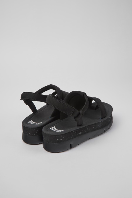 Camper De Oruga Up Schwarze Textilsandalen Für Damen Neu Eingetroffen