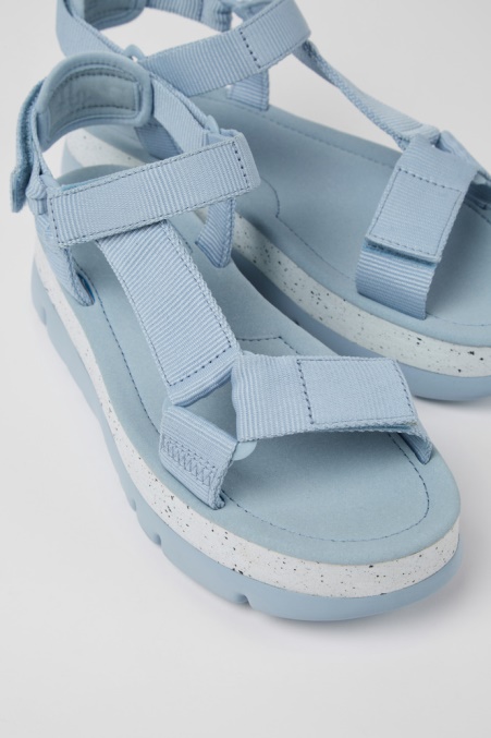 Oruga Up Blaue Textilsandalen Für Damen Camper De Neu Eingetroffen