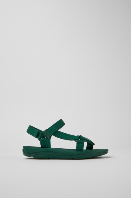 Design Match Grüne Textilsandalen Für Damen Camper De