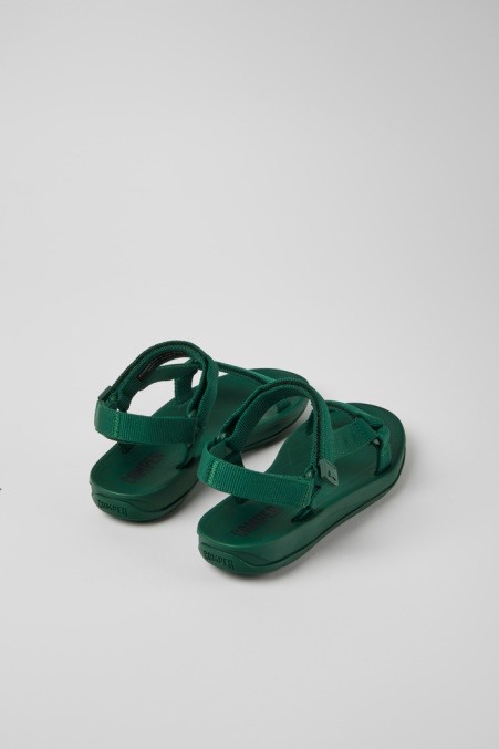 Design Match Grüne Textilsandalen Für Damen Camper De