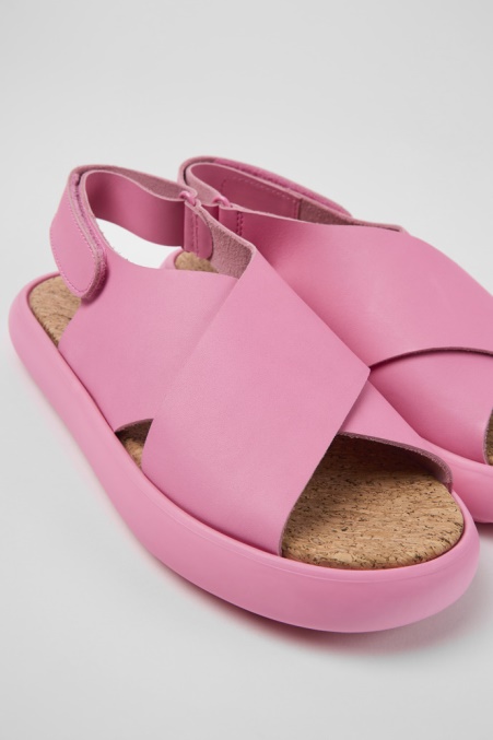 Design Pelotas Flota Rosa Ledersandalen Für Damen Camper De