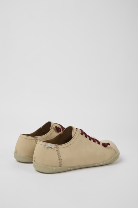 Camper De Design Peu Beige Lederschuhe Für Damen