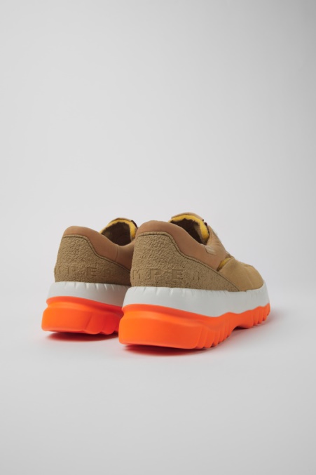 Camper De Design Teix Schuhe Aus Recyceltem Textil In Beige Und Weiß Für Damen