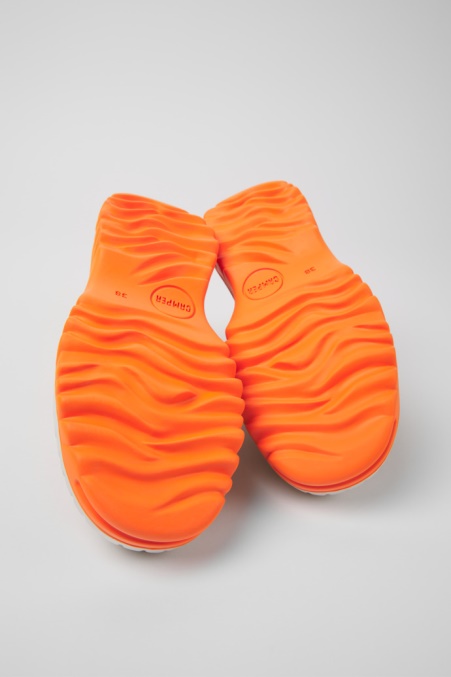 Camper De Design Teix Schuhe Aus Recyceltem Textil In Beige Und Weiß Für Damen