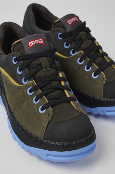 Design Teix Grüne Und Grauee Textilschuhe Für Damen Camper De