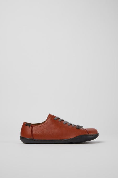 Design Peu Burgund Lederschuhe Damen Camper De