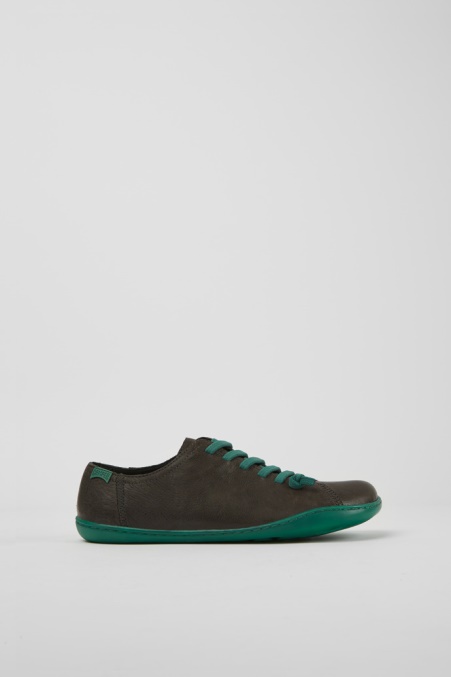 Peu Grauer Lederschuh Für Damen Exklusiv Camper De