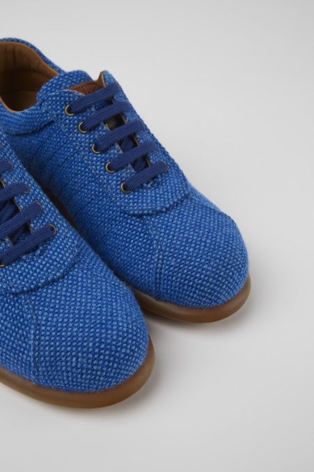 Camper De Design Pelotas Blaue Turnschuhe Aus Wolle Und Viskose