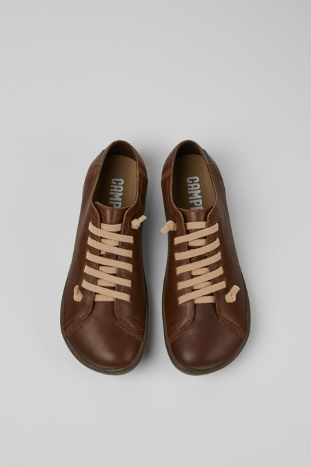 Camper De Design Peu Brauner Freizeitschuh Für Damen