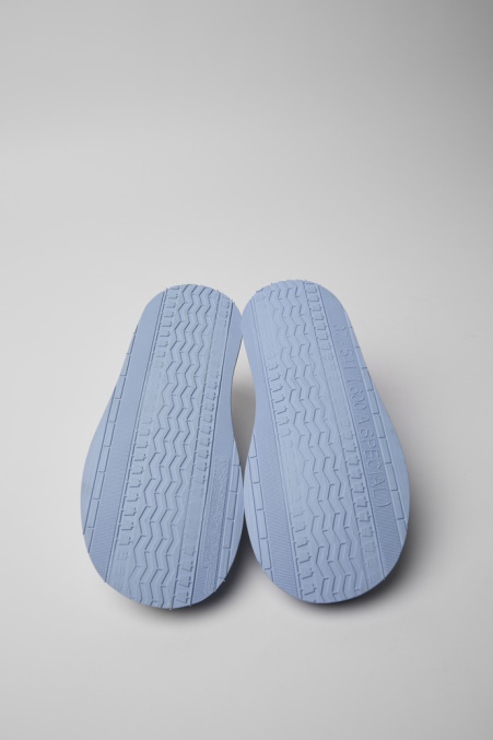 Exklusive Camper De Brothers Polze Blaue Lederschuhe Für Damen