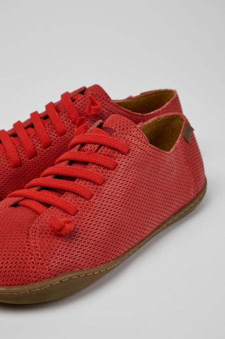 Peurote Lederschuhe Für Damen Exklusiv Camper De