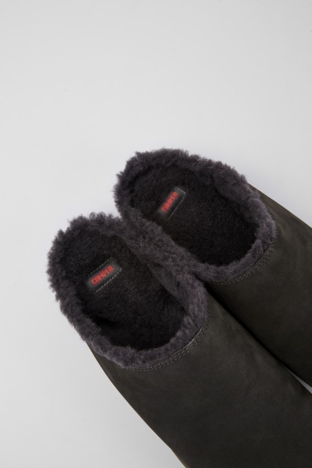 Camper De Peu Dunkelgraue Nubukschuhe Für Damen Neu Eingetroffen