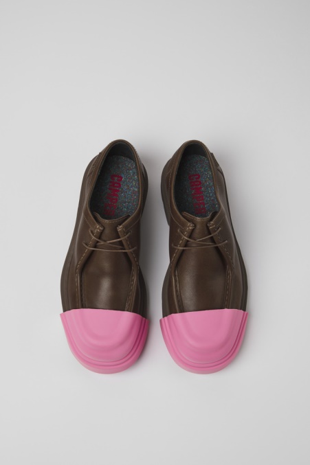 Junction Braune Lederschuhe Für Damen Camper De New Arrivals