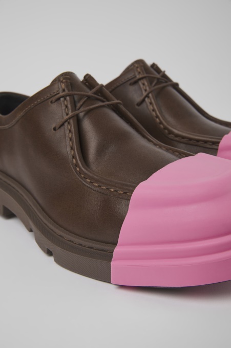 Junction Braune Lederschuhe Für Damen Camper De New Arrivals