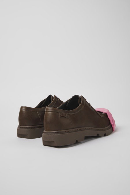 Junction Braune Lederschuhe Für Damen Camper De New Arrivals