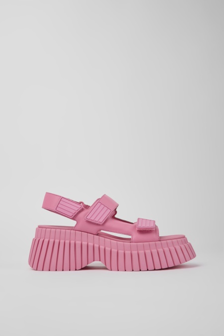 Exklusive Camper De Bcn Rosa Ledersandalen Für Damen