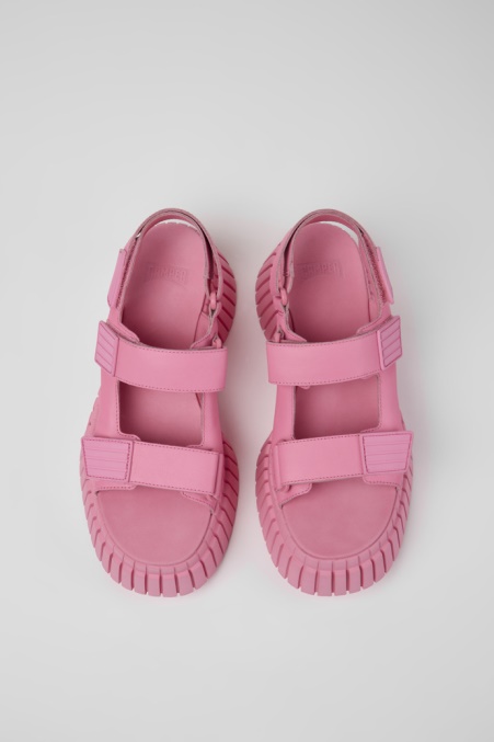 Exklusive Camper De Bcn Rosa Ledersandalen Für Damen