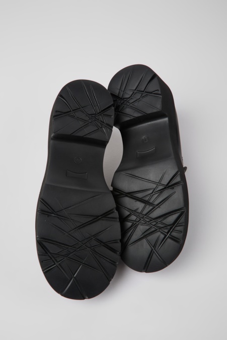 Design Milah Schwarze Lederloafer Für Damen Camper De