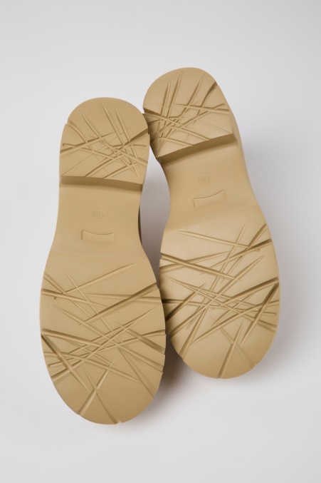 Camper De Milah Beige Leder Loafer Für Damen Neu Eingetroffen