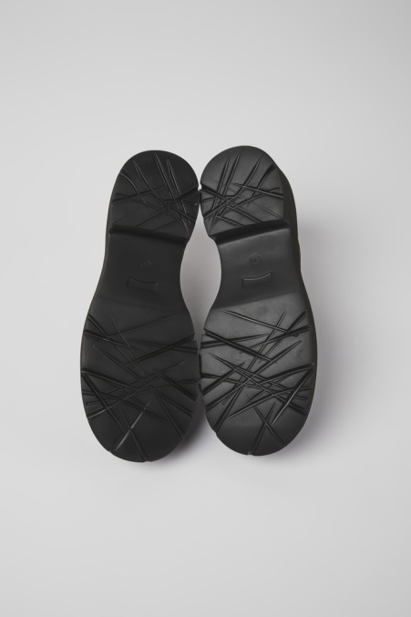 Exklusive Camper De Milah Schwarze Lederschuhe Für Damen