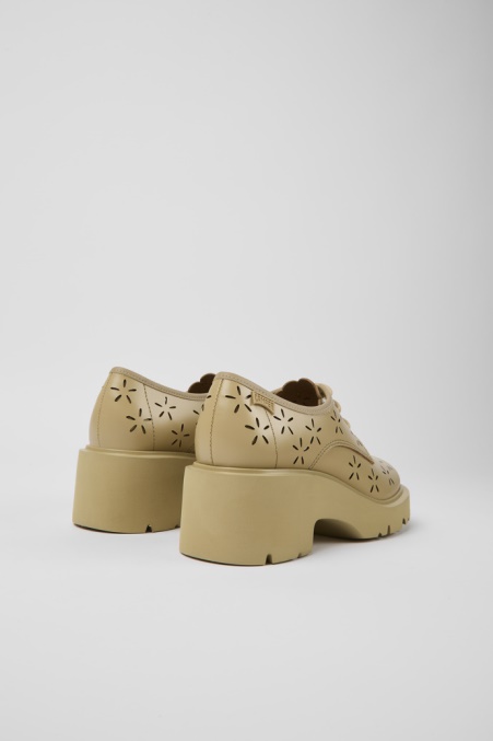 Design Milah Beige Lederschuhe Damen Camper De