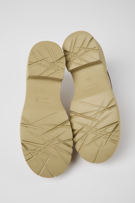 Design Milah Beige Lederschuhe Damen Camper De