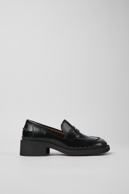 Camper De Design Taylor Schwarze Lederloafer Für Damen