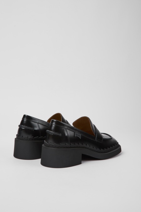 Camper De Design Taylor Schwarze Lederloafer Für Damen