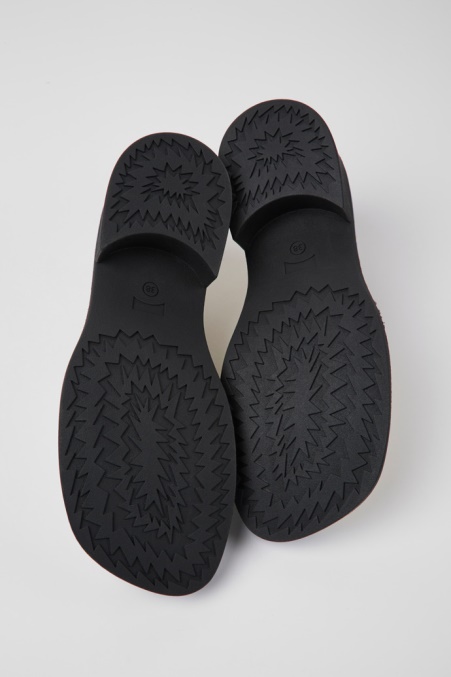 Design Taylor Weiß-blaue Lederloafer Für Damen Camper De