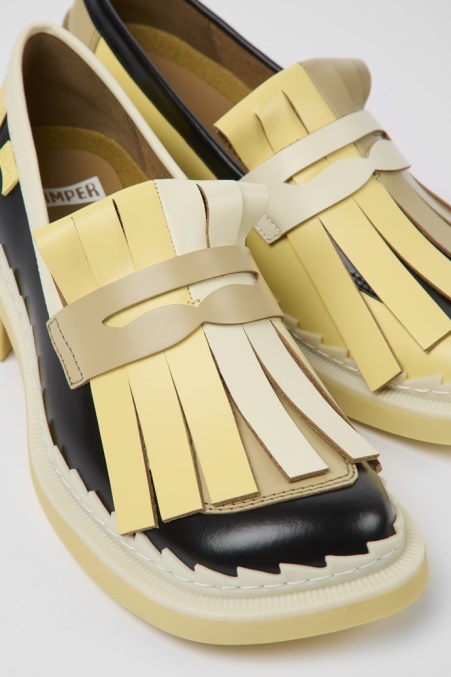 Design Twins Mehrfarbige Lederloafer Für Damen Camper De