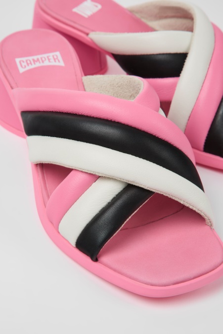 Twins Mehrfarbige Ledersandalen Für Damen Camper De Neu Eingetroffen