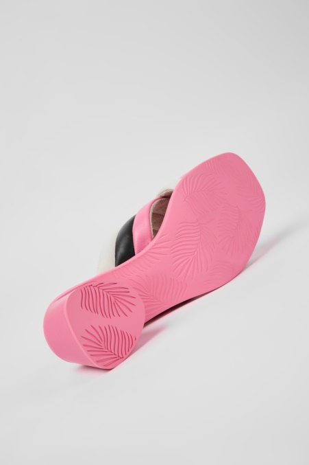 Twins Mehrfarbige Ledersandalen Für Damen Camper De Neu Eingetroffen