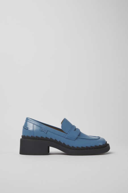 Taylor Blue Lederloafer Für Damen Exklusiv Camper De