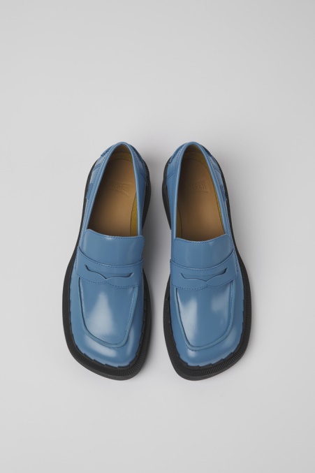 Taylor Blue Lederloafer Für Damen Exklusiv Camper De