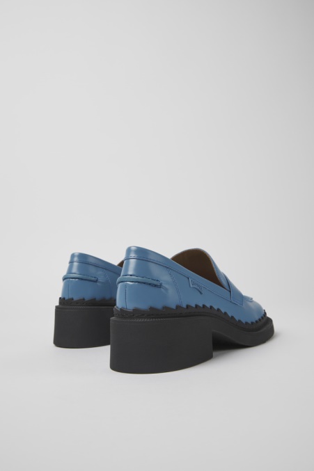 Taylor Blue Lederloafer Für Damen Exklusiv Camper De
