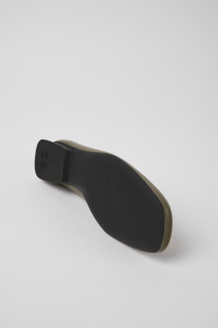 Exklusive Camper De Casi Myra Grüne Lederballerinas Für Damen