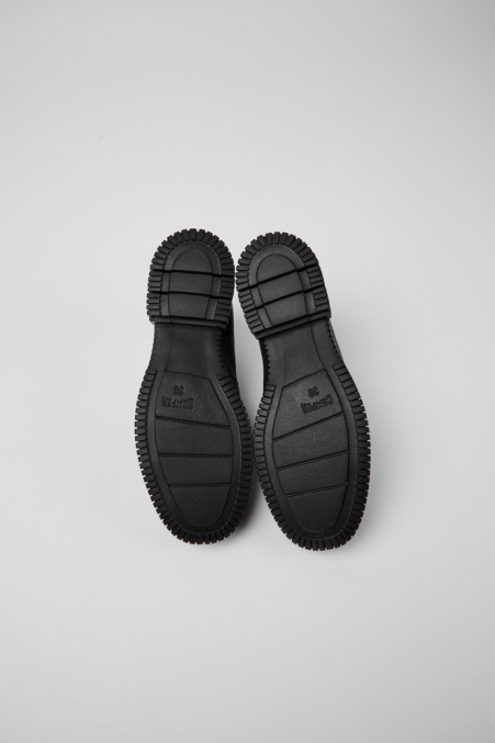 Pix Schwarze Lederschnürschuhe Exklusiv Camper De