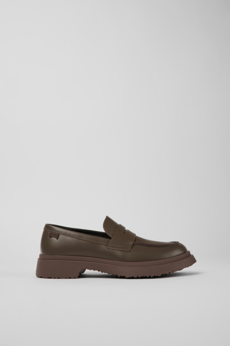 Exklusiver Camper De Walden Brauner Lederloafer Für Damen