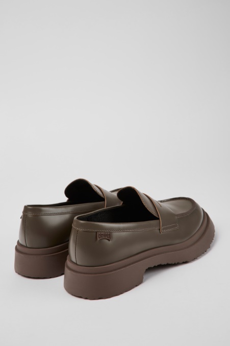 Exklusiver Camper De Walden Brauner Lederloafer Für Damen