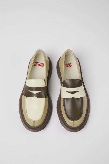 Twins Mehrfarbige Lederloafer Für Damen Camper De Neu Eingetroffen