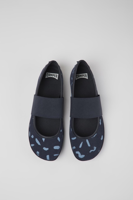 Design Right Mehrfarbige Ballerinas Aus Nubukleder Und Leder Für Damen Camper De