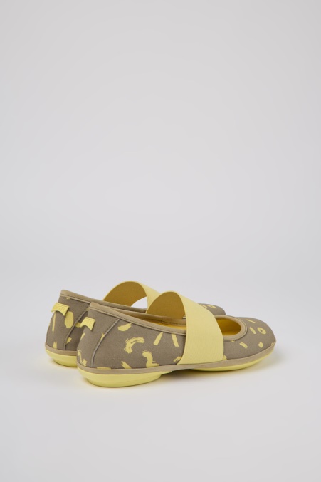 Camper De Design Right Sneaker Aus Weißem Textil Und Nubukleder Für Damen