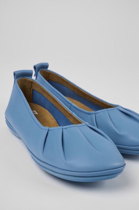 Camper De Design Rechts Blaue Lederballerinas Für Damen